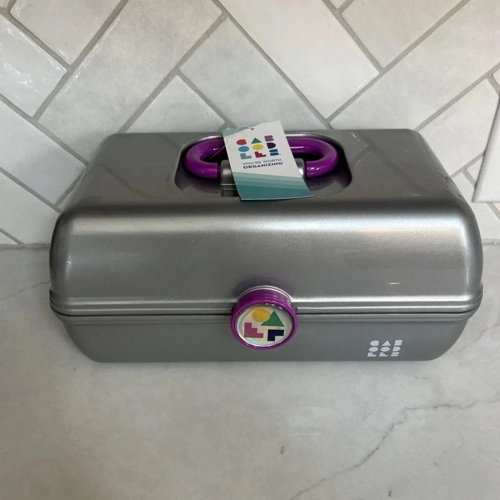 Caboodles Silver and Purple Organizer